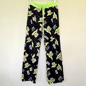 Womens Baby Yoda‎ Pajama Pants Mandalorian Star Wars XS.C18